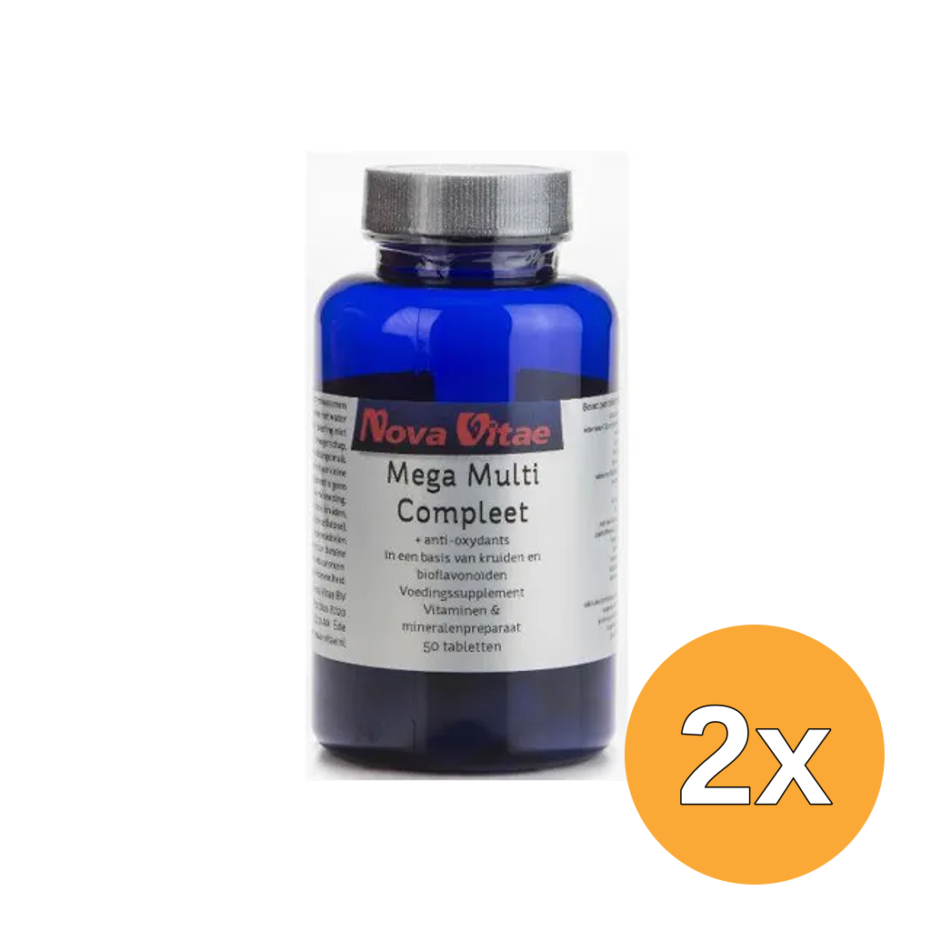 2x Nova Vitae Mega multi compleet (50 tabletten)