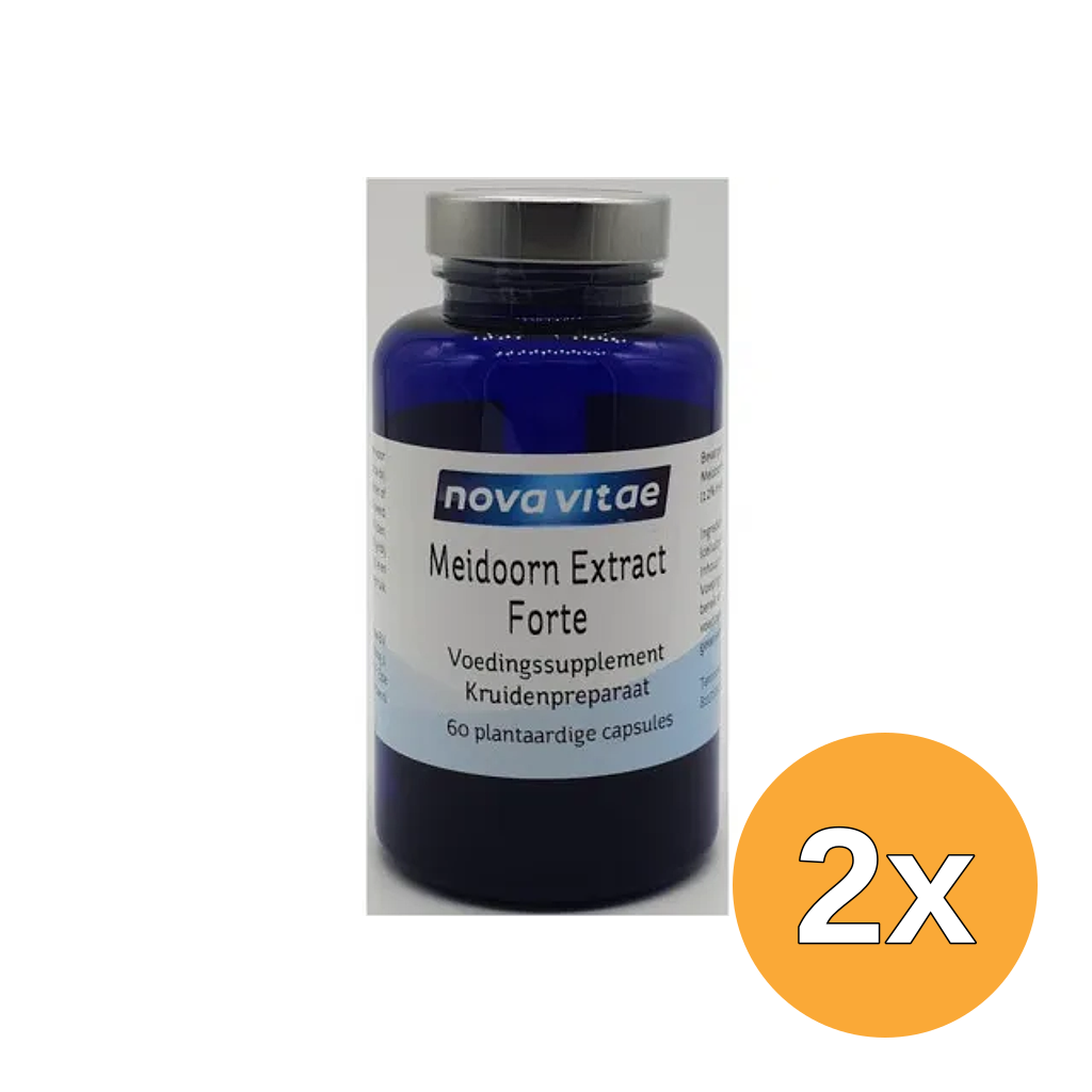 2x Nova Vitae Meidoorn extract forte (60 vega capsules)