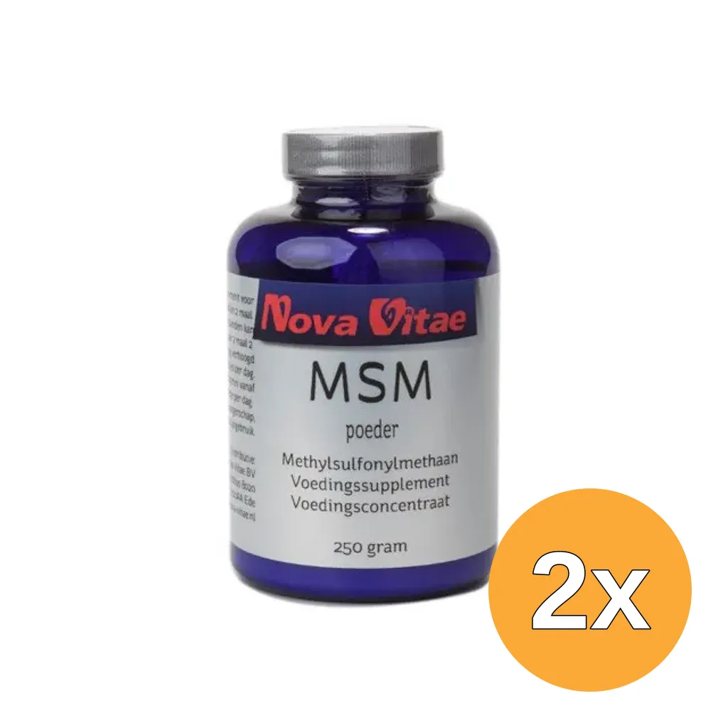 2x Nova Vitae Msm Poeder (250 gr)