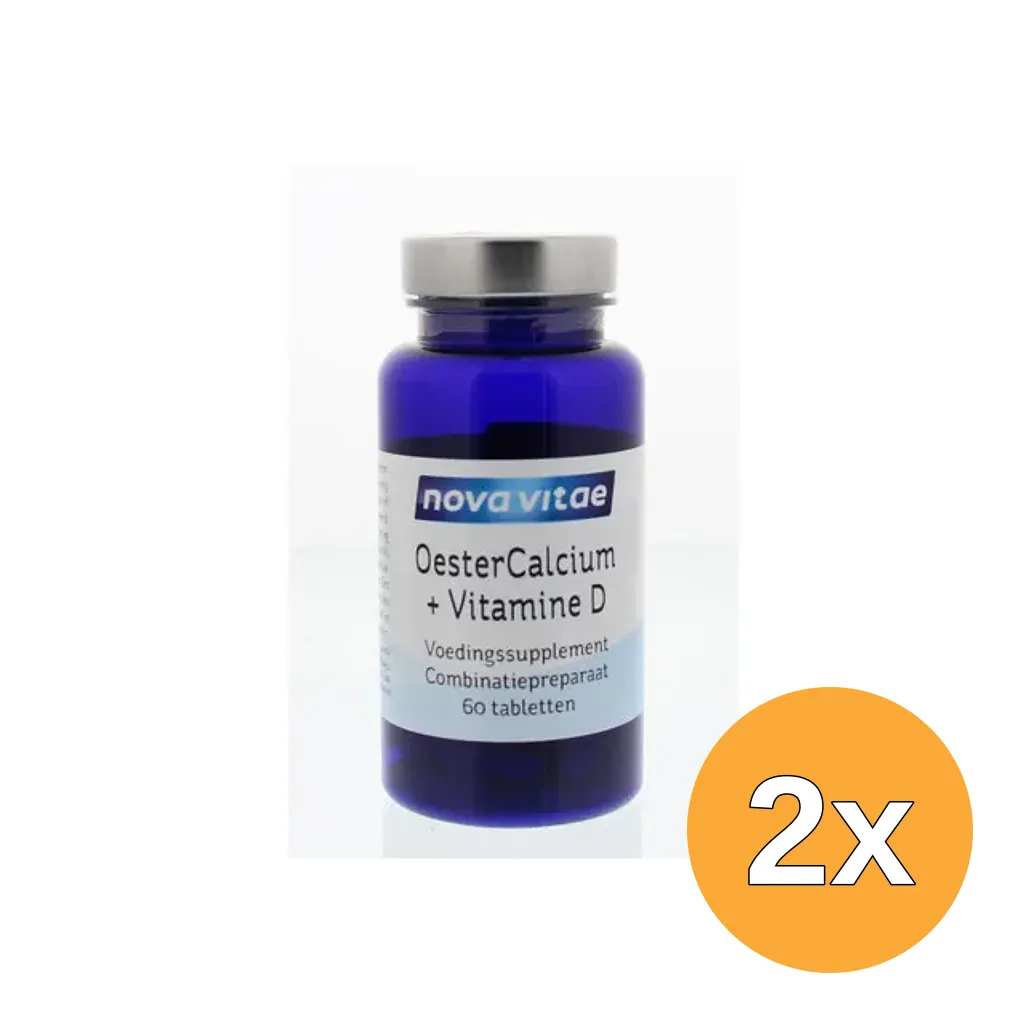 2x Nova Vitae Oestercalcium Vit D (60 tabletten)