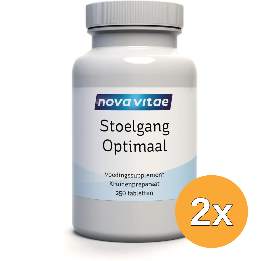 2x Nova Vitae Stoelgang Optimaal (250 tabletten)