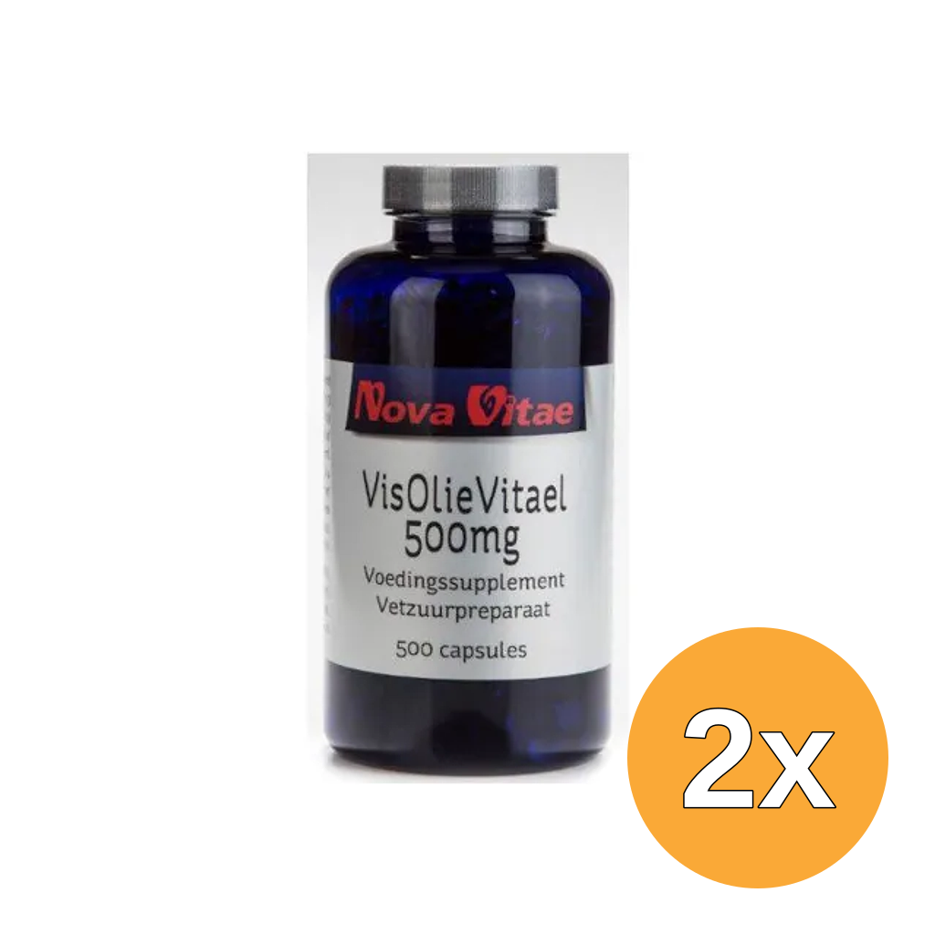 2x Nova Vitae Visolie Vitael 500 Mg (500 capsules)