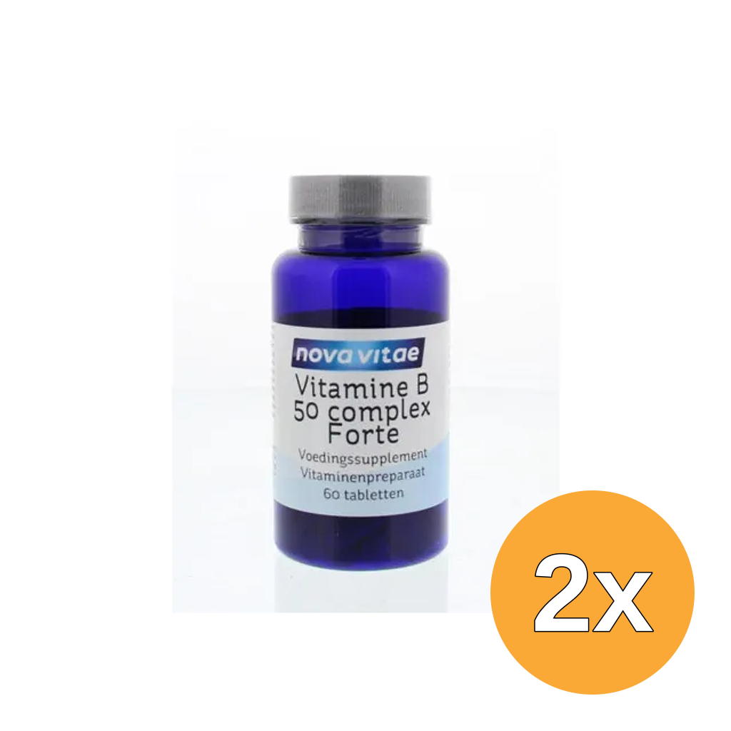 2x Nova Vitae Vitamine B50 complex (60 tabletten)