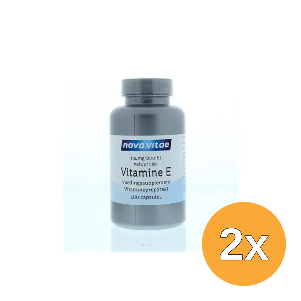 2x Nova Vitae Vitamine E 200IU (180 capsules)