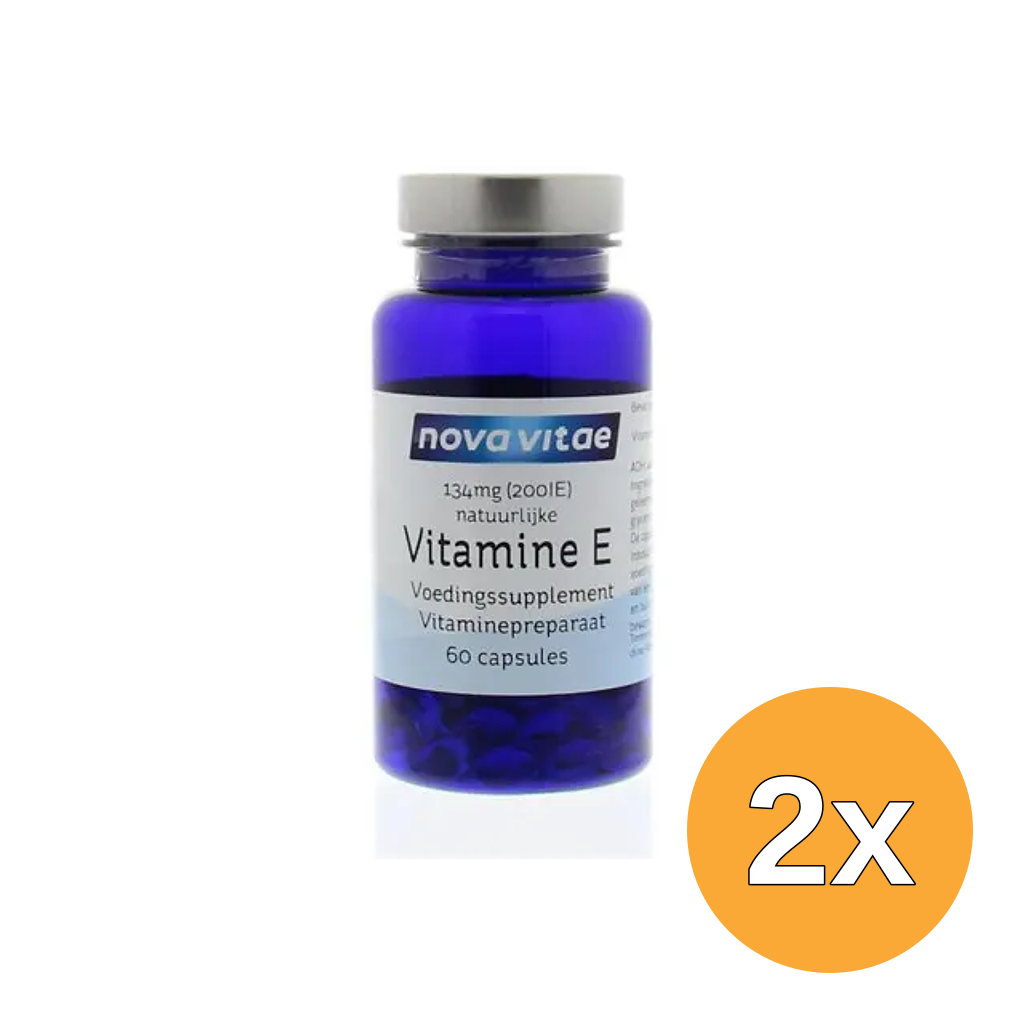 2x Nova Vitae Vitamine E 200IU (60 capsules)