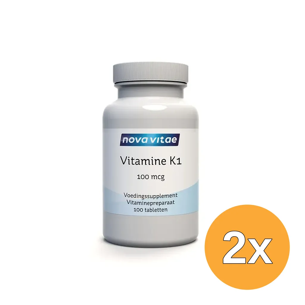 2x Nova Vitae Vitamine K1 (100 tabletten)