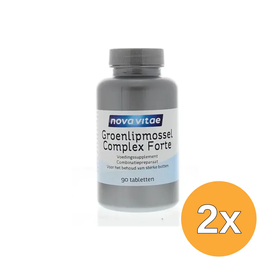 2x Nova Vitaegroenlipmossel Complex Forte (90 tabletten)