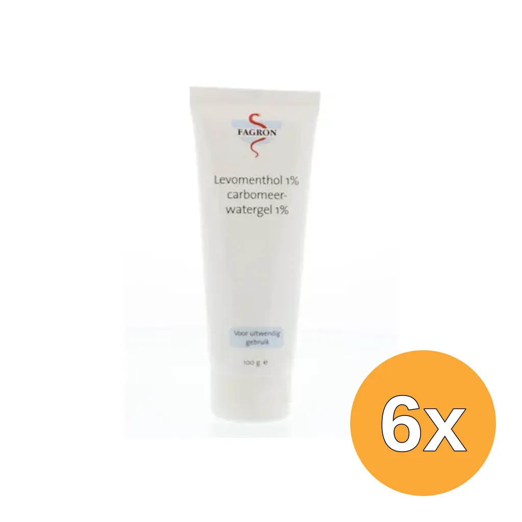6x Fagron Levomenthol 1% in carbom (100 gr)