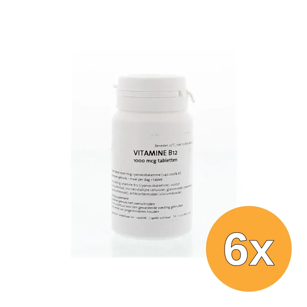 6x Fagron Vitamine B12 1000mcg (90 tabletten)