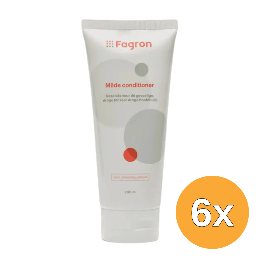 6x Fagron Milde Conditioner voor Gevoelige/Droge Hoofdhuid (200 ml)
