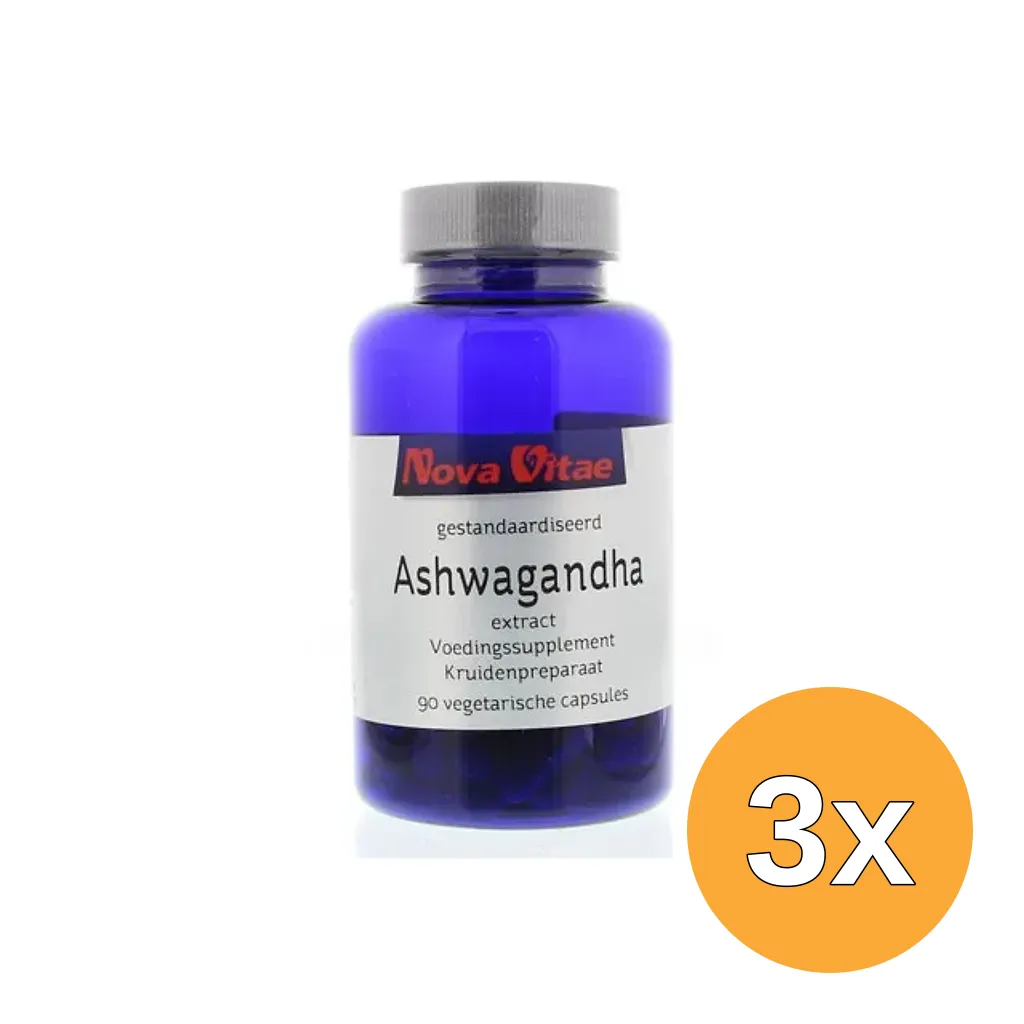 3x Nova Vitae Ashwagandha Extract (90 vega capsules)