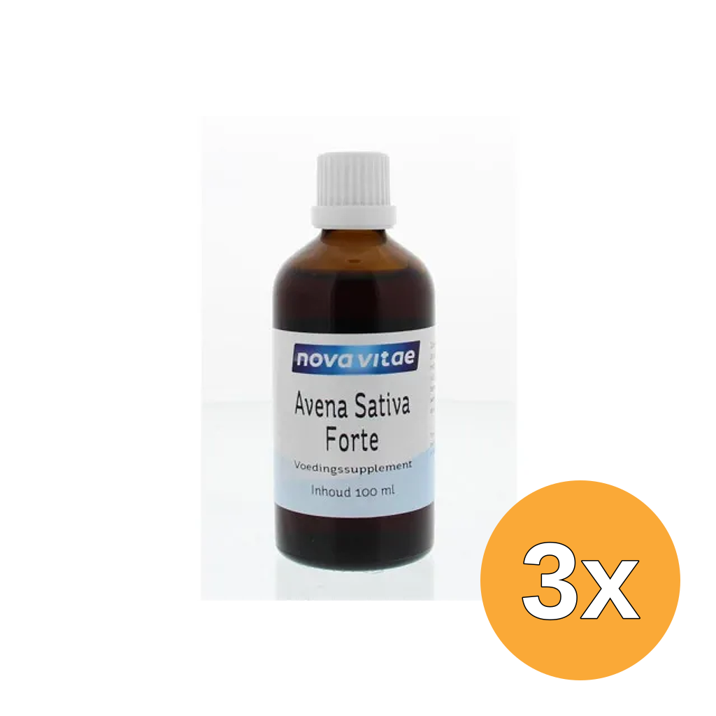3x Nova Vitae Avena Sativa Forte (100 ml)