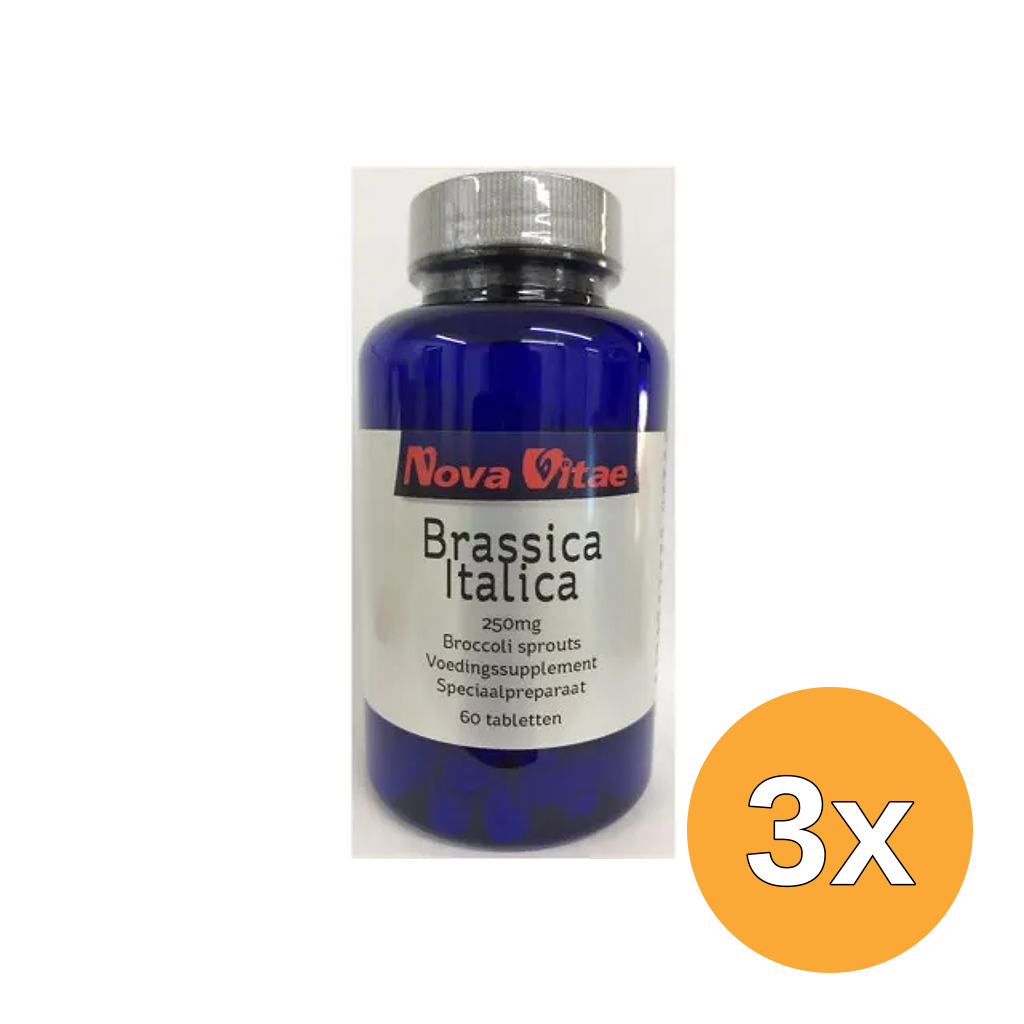 3x Nova Vitae Brassica Italica Broccoli Extract (60 tabletten)