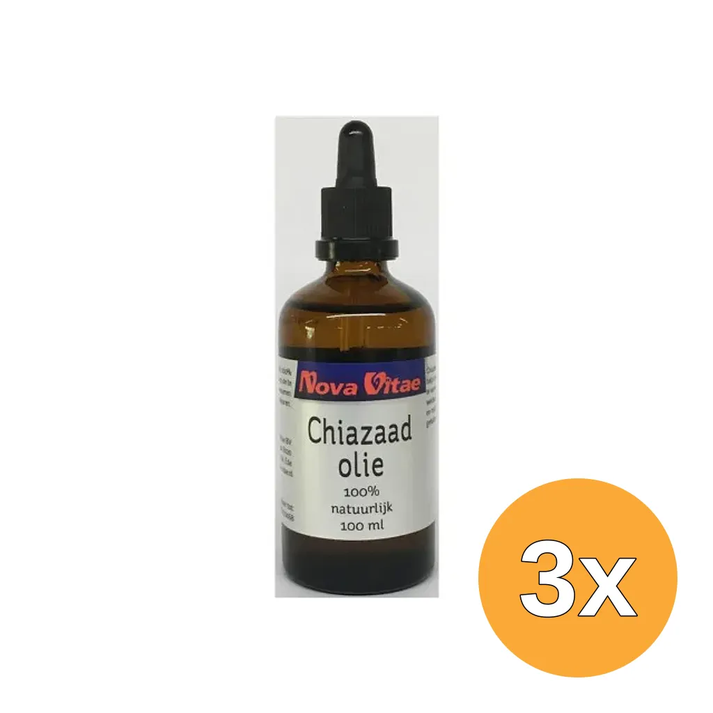 3x Nova Vitae Chiazaad Olie (100 ml)