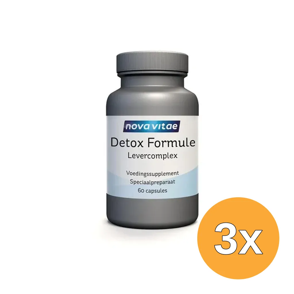 3x Nova Vitae Detox Formule Levercomplex (60 vega capsules)