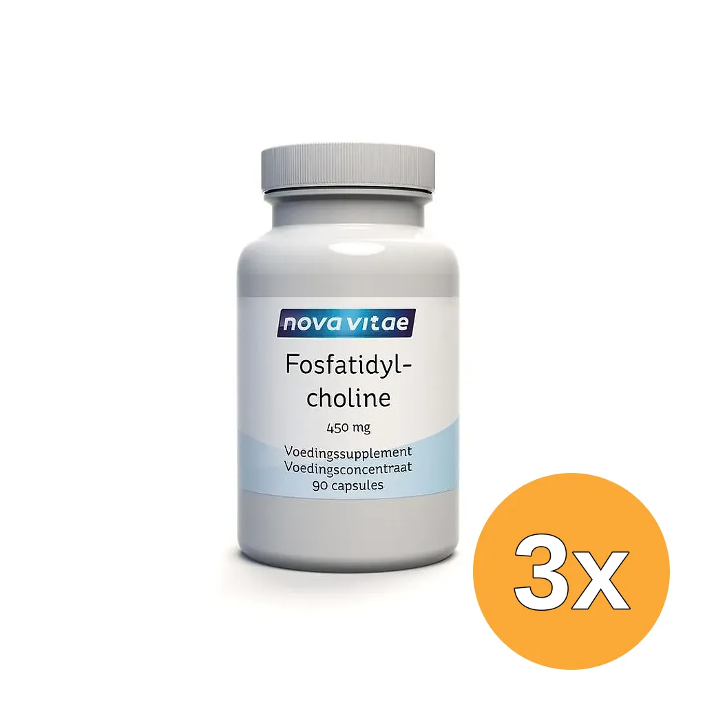3x Nova Vitae Fosfatidylcholine 450Mg (90 capsules)