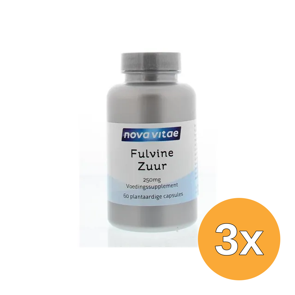 3x Nova Vitae Fulvinezuur 250 Mg (60 vega capsules)