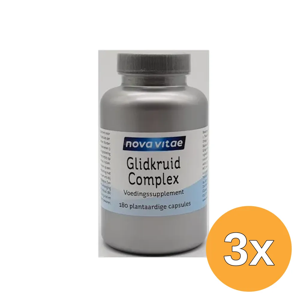 3x Nova Vitae Glidkruid Complex (180 vega capsules)