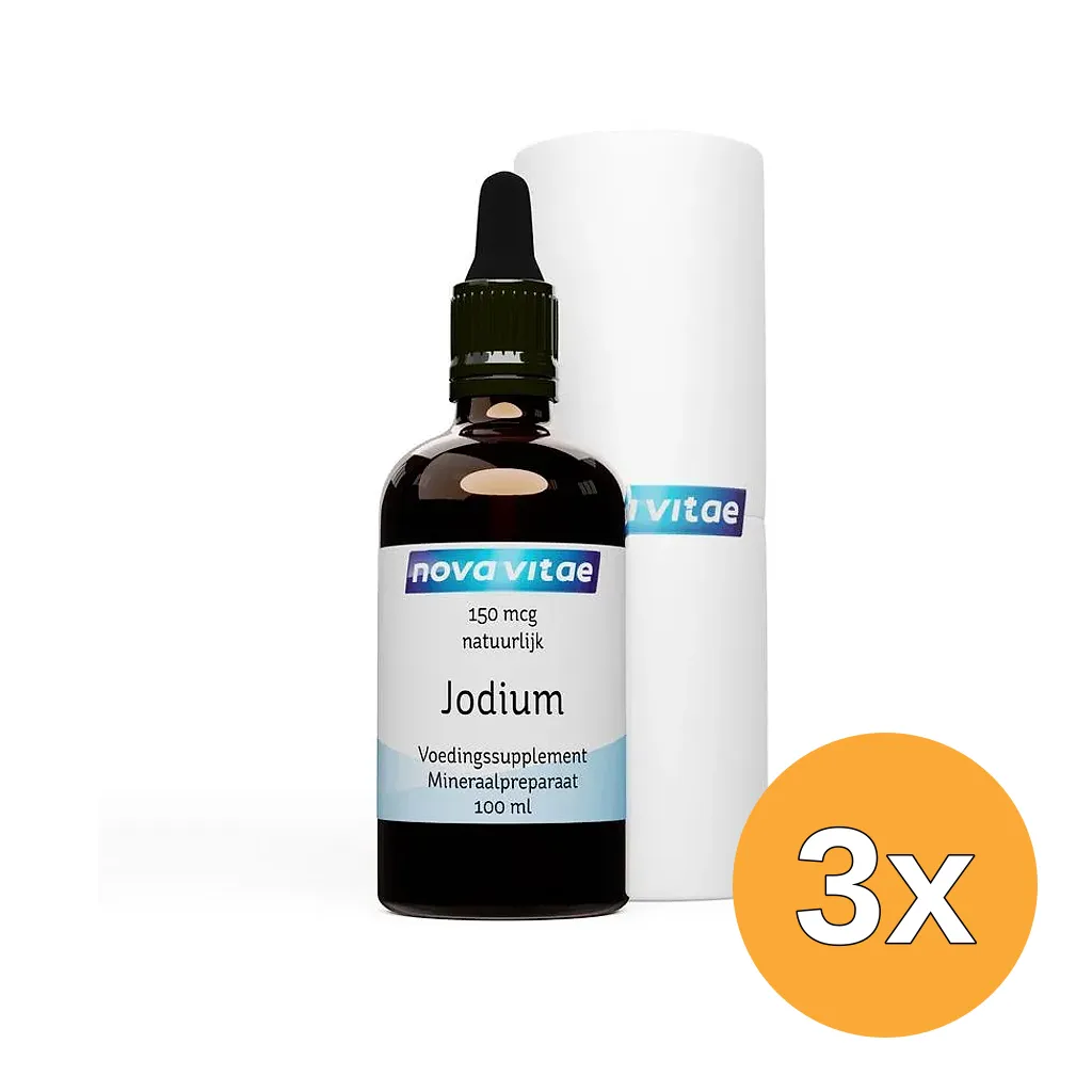 3x Nova Vitae Jodium 150mcg (100 ml)