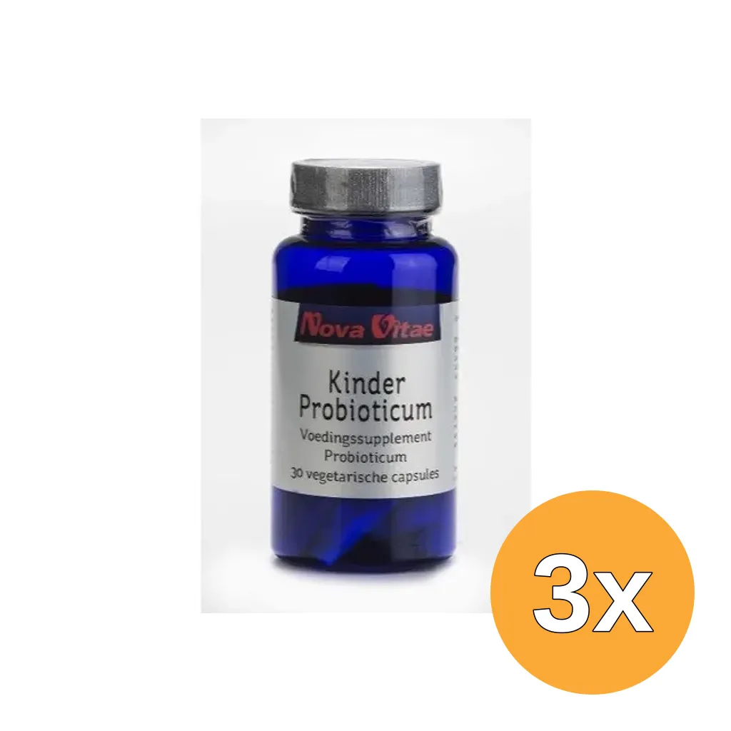 3x Nova Vitae Kinder Probioticum 37.5 Miljard (30 vega capsules)