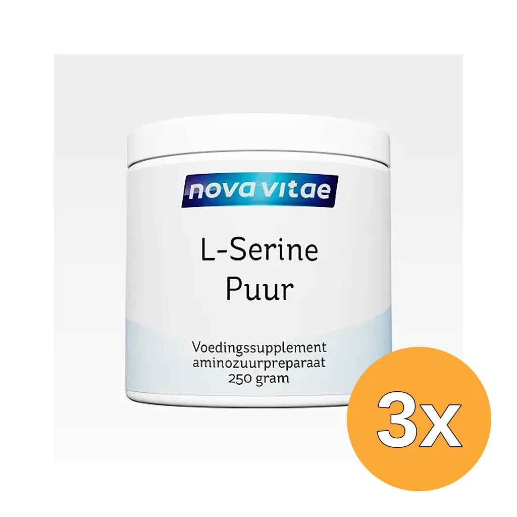 3x Nova Vitae L-Serine Puur (250 gr)