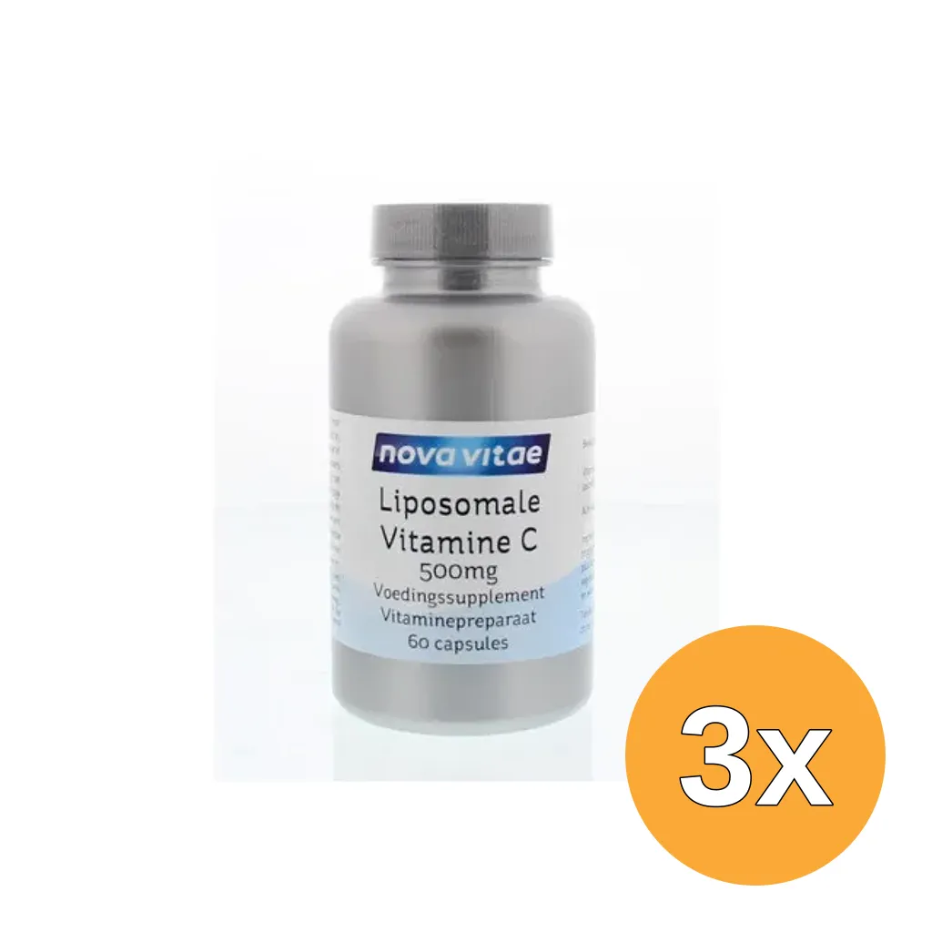 3x Nova Vitae Liposomaal vitamine C (60 vega capsules)
