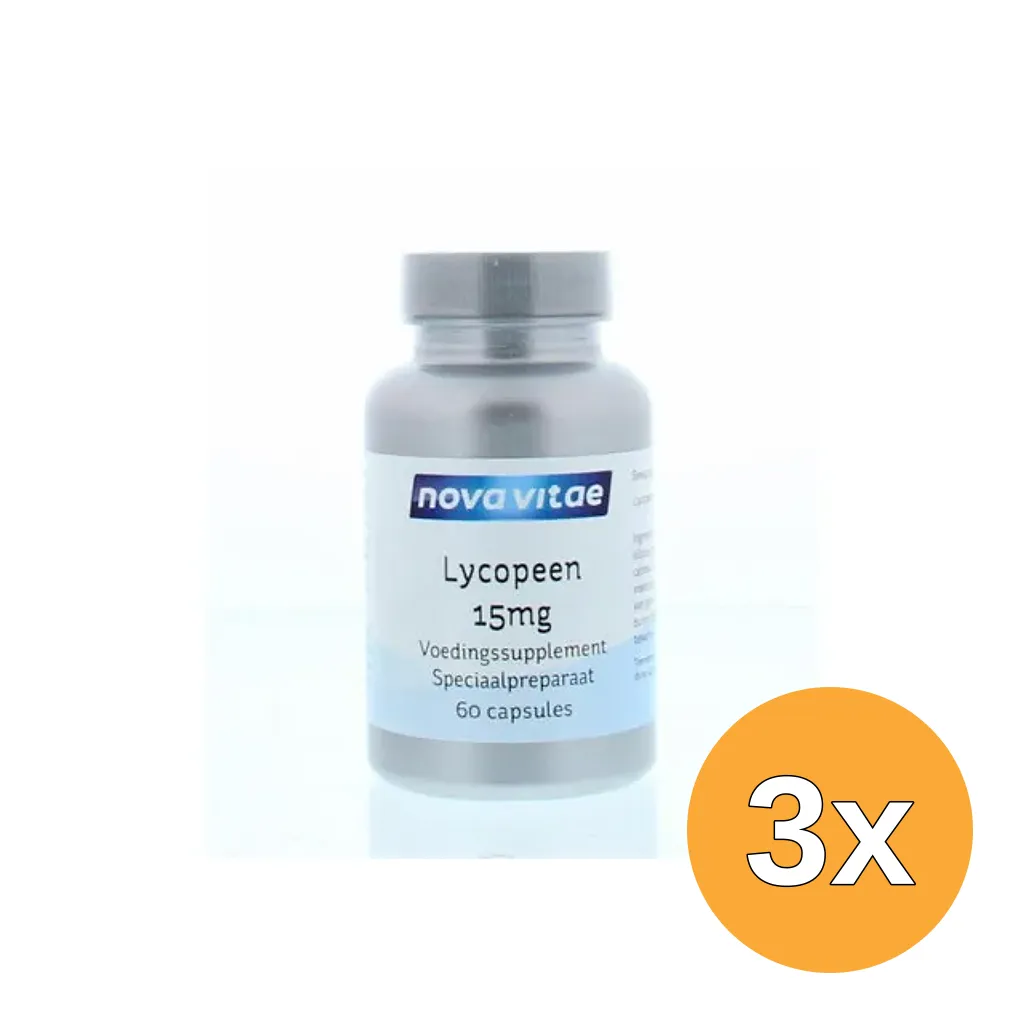 3x Nova Vitae Lycopeen 15Mg (60 capsules)