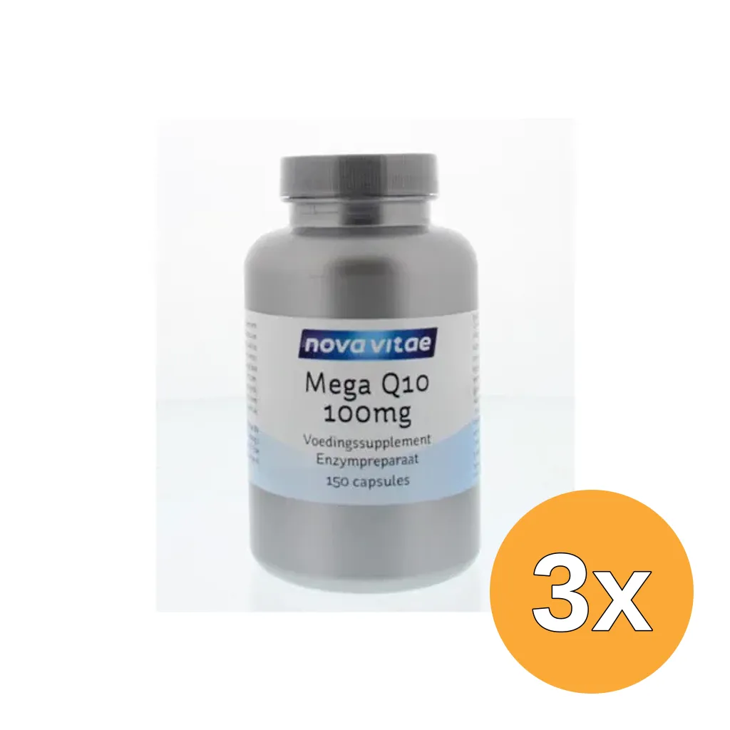 3x Nova Vitae Mega Q10 100 mg (150 capsules)