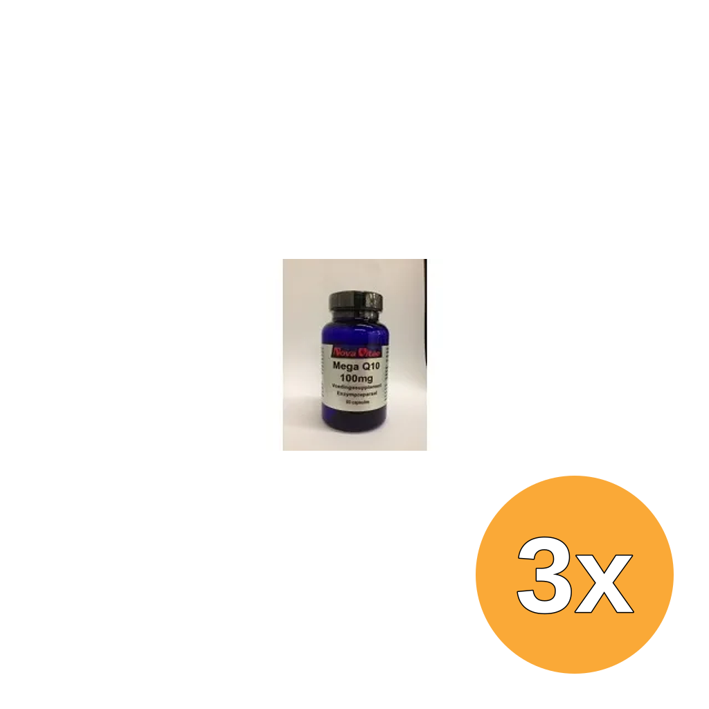 3x Nova Vitae Mega Q10 100 mg (60 capsules)