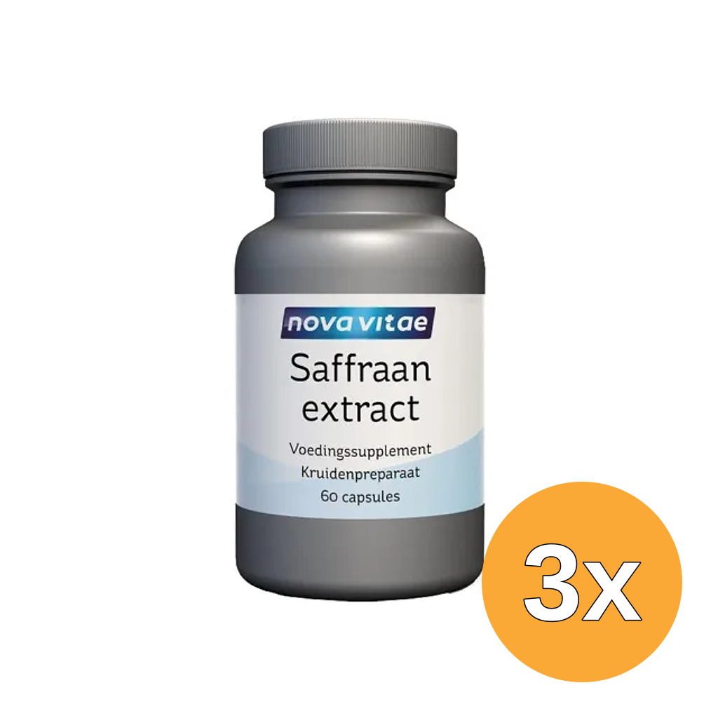 3x Nova Vitae Saffraan Extract 88.5 Mg (60 capsules)