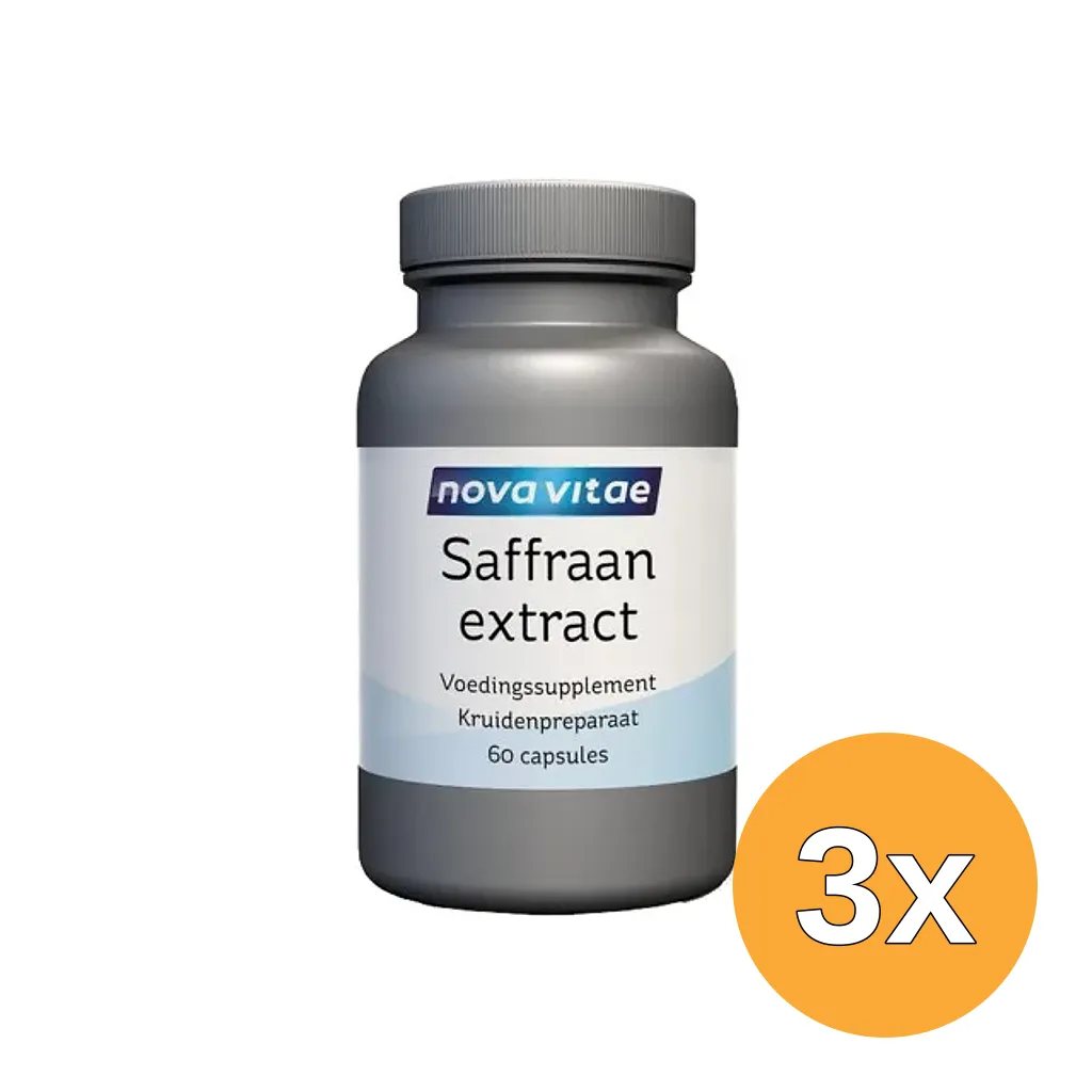 3x Nova Vitae Saffraan Extract 88.5 Mg (60 capsules)