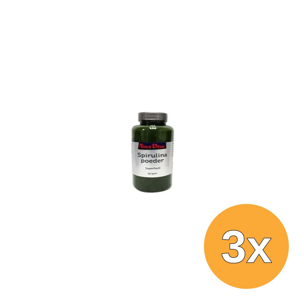 3x Nova Vitae Spirulina Poeder (150 gr)