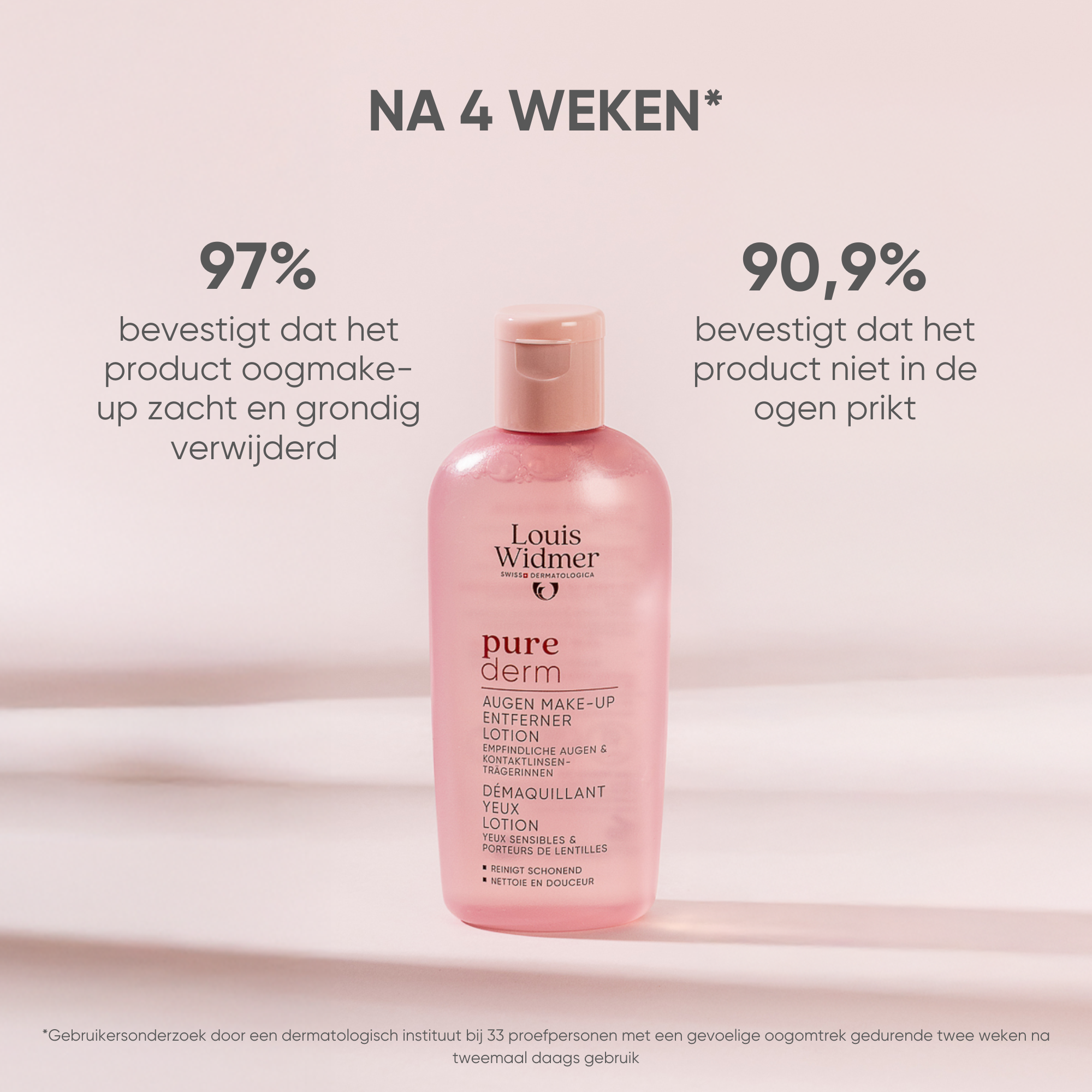 Louis Widmer Purederm Oogmake-up Reiniging Lotion zonder Parfum (100 ml) - image 3