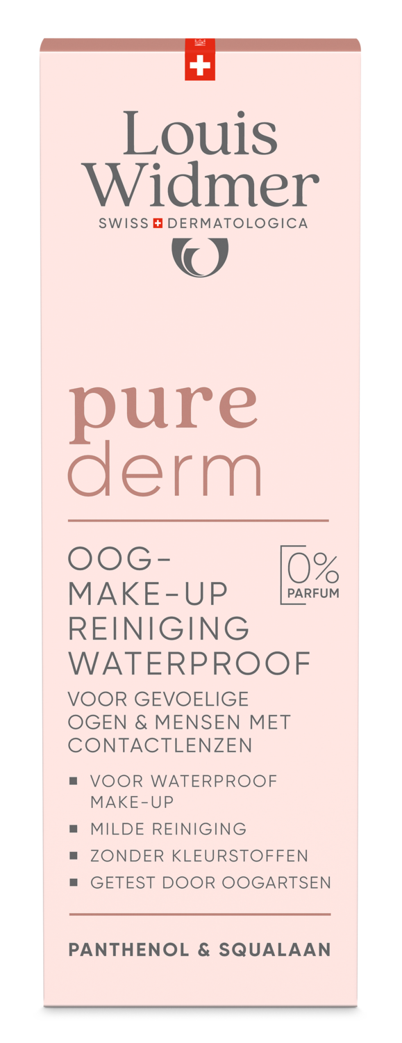 Louis Widmer Purederm Oogmake-up Reiniging Waterproof zonder Parfum (100 ml)