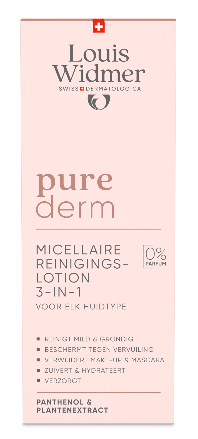 Louis Widmer Purederm Micellaire Reinigingslotion zonder Parfum (200 ml)