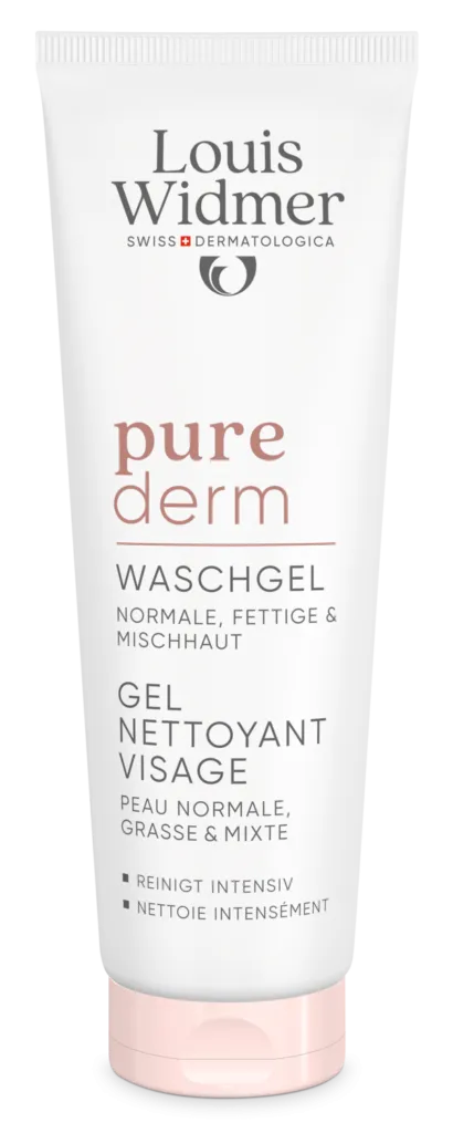 Louis Widmer Purederm Wash Gel Gezicht Licht Geparfumeerd (125 ml)