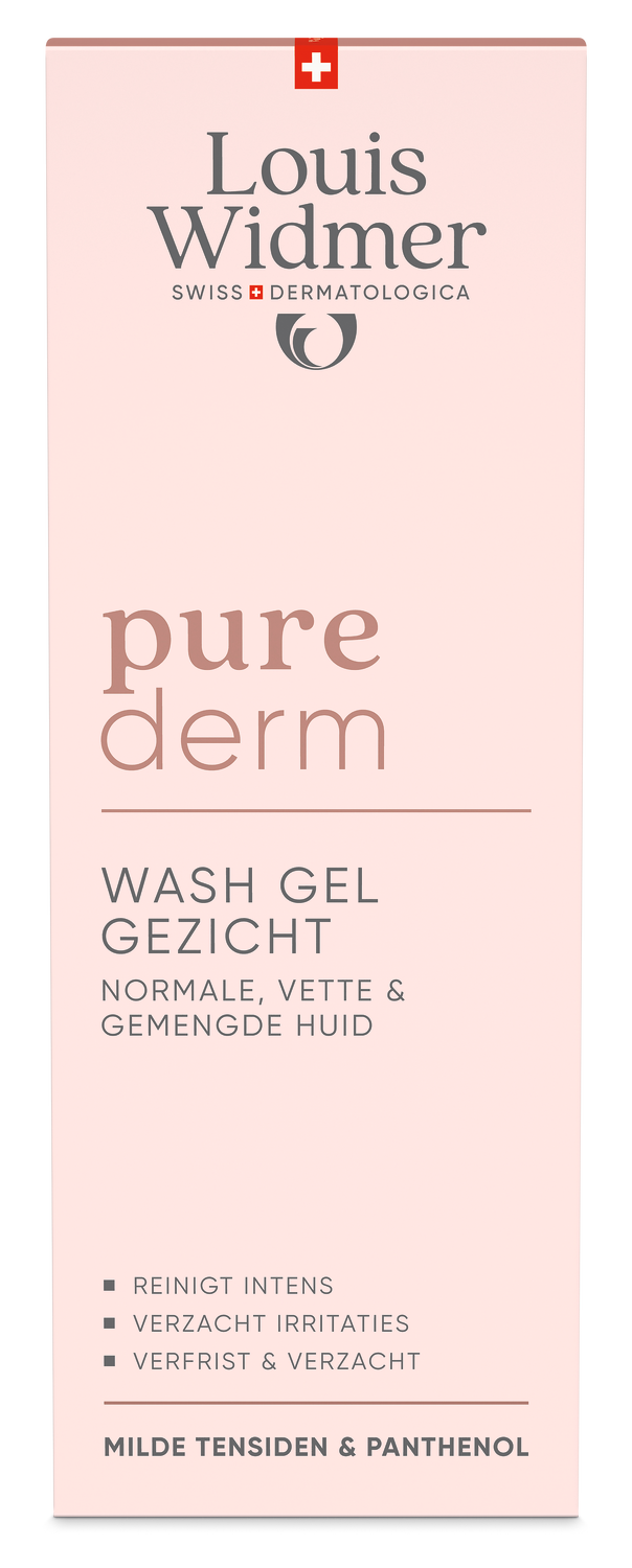Louis Widmer Purederm Wash Gel Gezicht Licht Geparfumeerd (125 ml)
