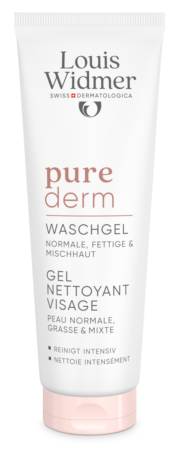 Louis Widmer Purederm Wash Gel Gezicht zonder Parfum (125 ml)