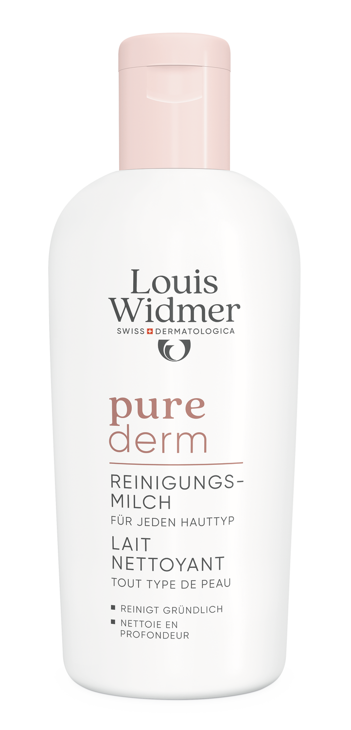 Louis Widmer Purederm Reinigingsmelk zonder Parfum (200 ml)