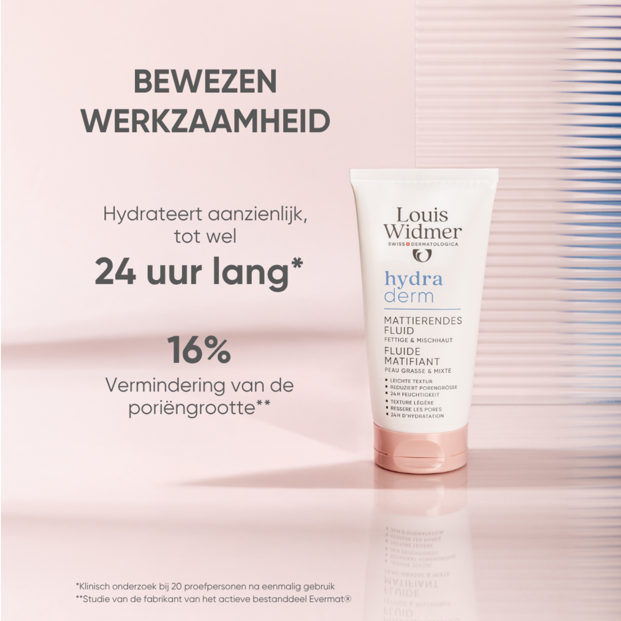 Louis Widmer Hydraderm Matterende Fluide Licht Geparfumeerd (50 ml) - image 3