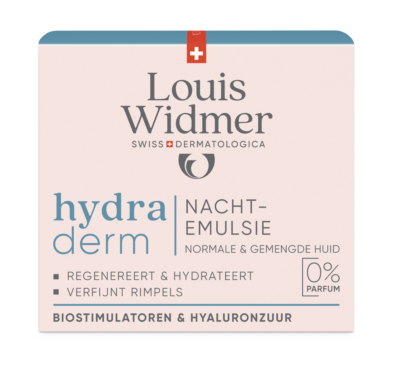 Louis Widmer Hydraderm Nachtemulsie zonder Parfum (50 ml)