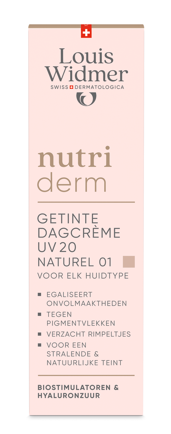 Louis Widmer Nutriderm Getinte Dagcrème Uv 20 Naturel 01 Licht Geparfumeerd (30 ml)