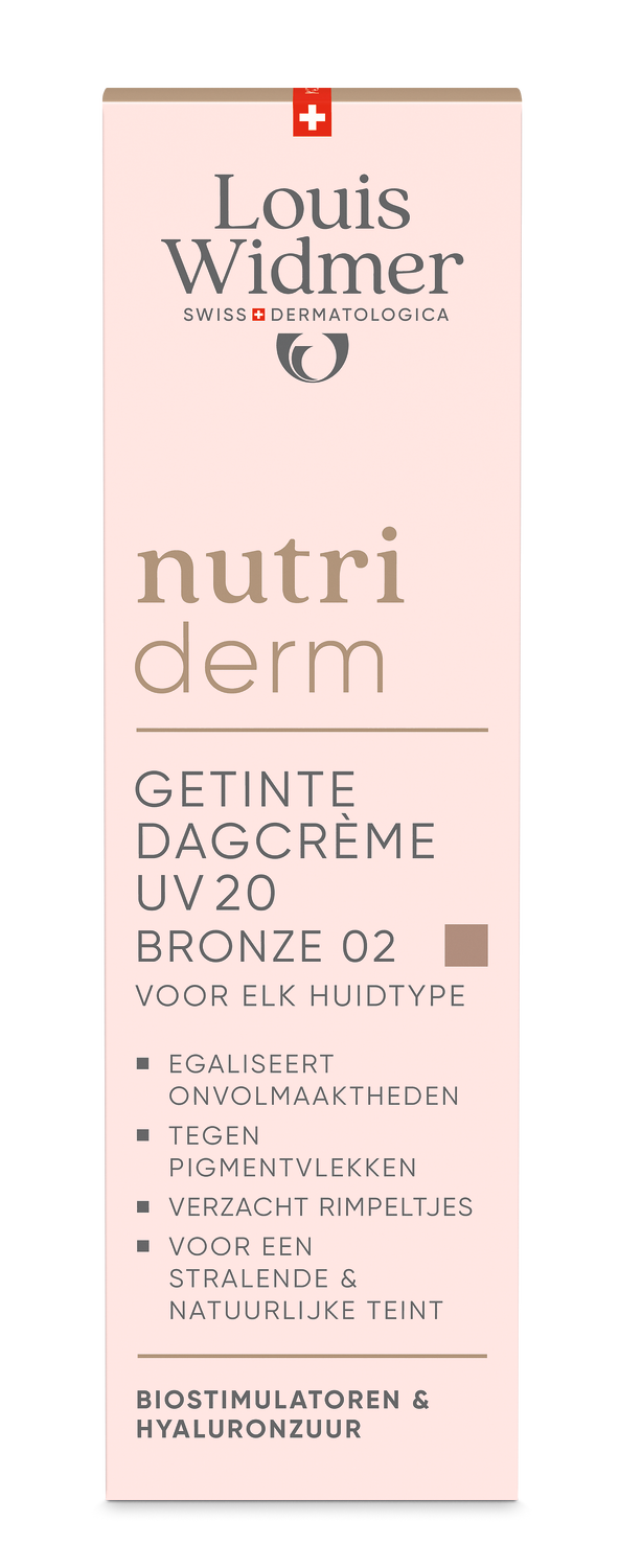 Louis Widmer Nutriderm Getinte Dagcrème Uv 20 Bronze 02 Licht Geparfumeerd (30 ml)