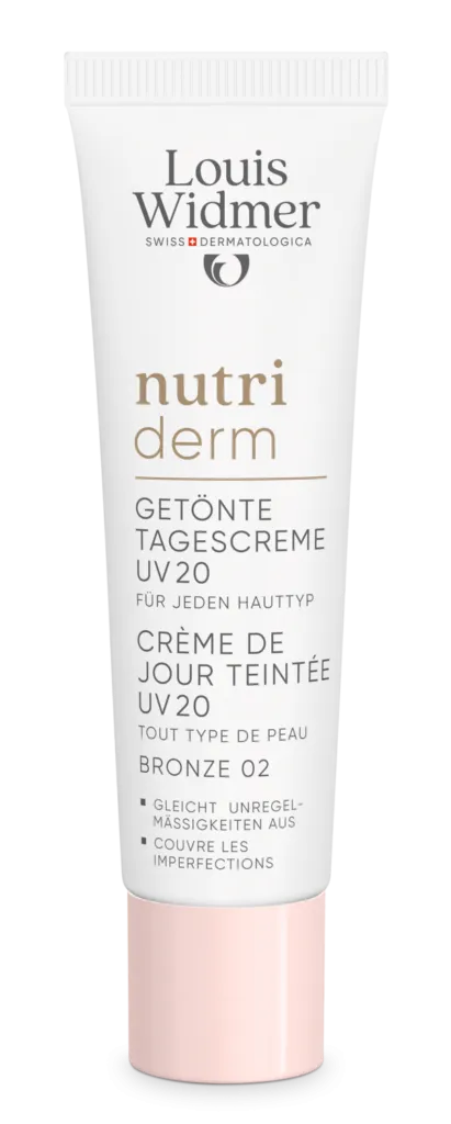 Louis Widmer Nutriderm Getinte Dagcrème Uv 20 Bronze 02 zonder Parfum (30 ml)