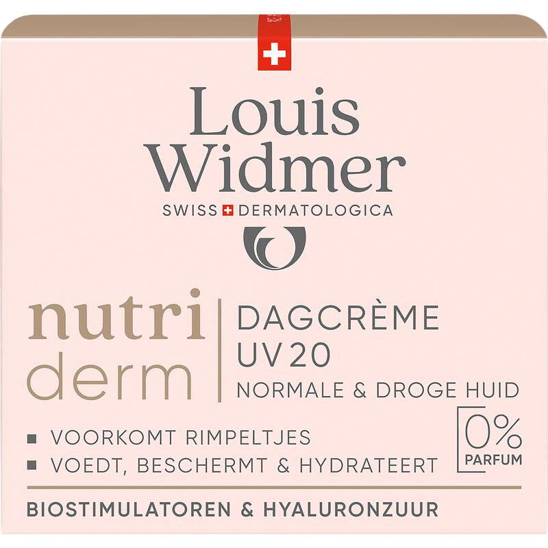 Louis Widmer Nutriderm Dagcrème Uv 20 zonder Parfum (50 ml)