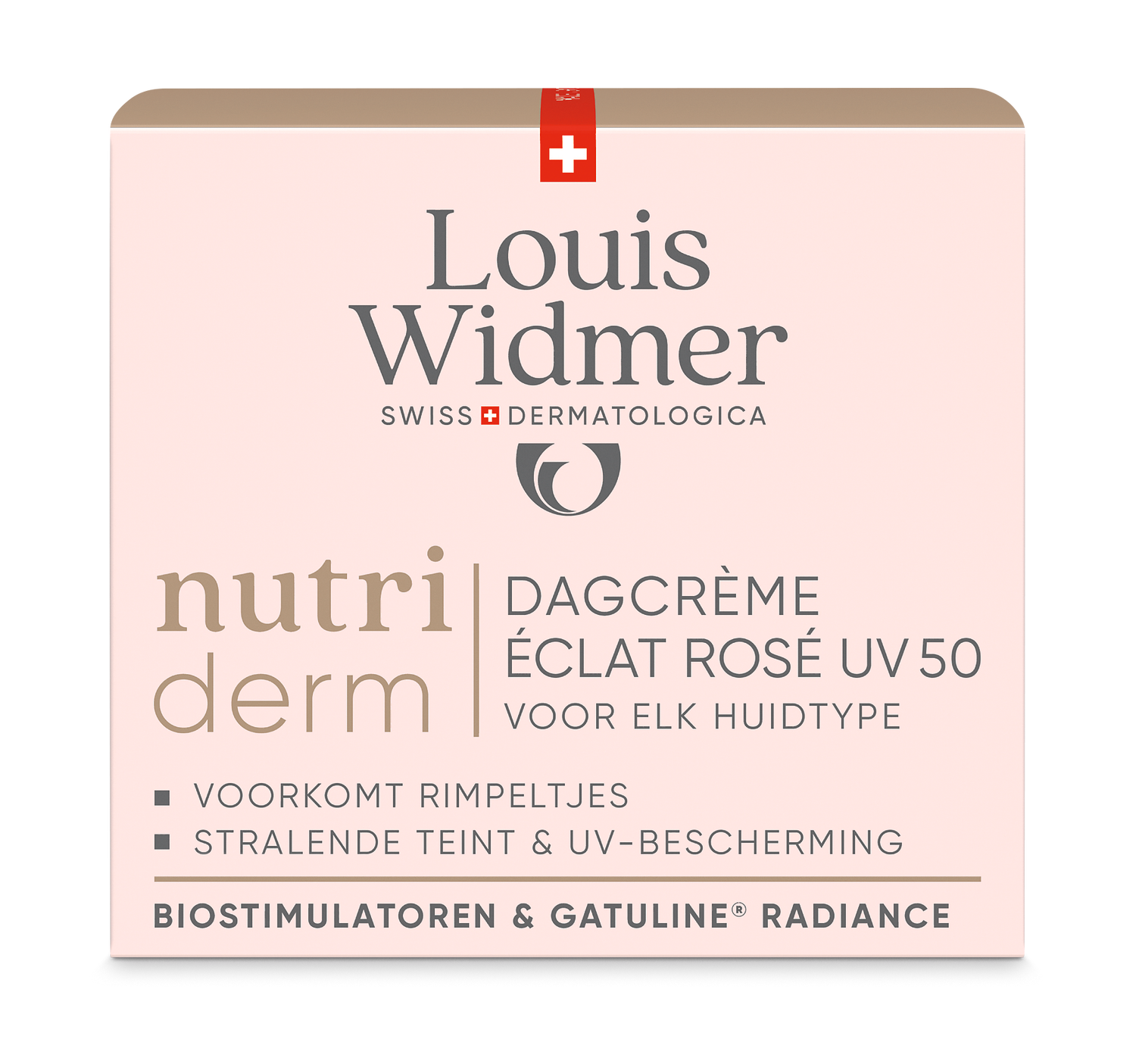 Louis Widmer Nutriderm Dagcrème Éclat Rosé Uv 50 Licht Geparfumeerd (50 ml)