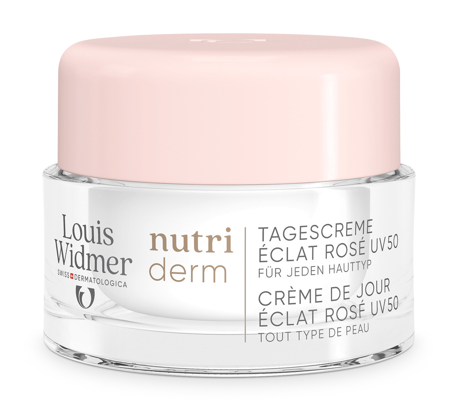 Louis Widmer Nutriderm Dagcrème Éclat Rosé Uv 50 zonder Parfum (50 ml)