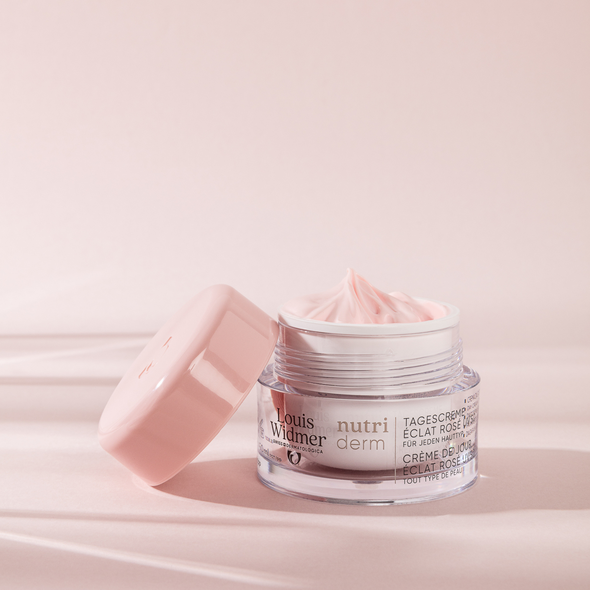 Louis Widmer Nutriderm Dagcrème Éclat Rosé Uv 50 zonder Parfum (50 ml) - image 2