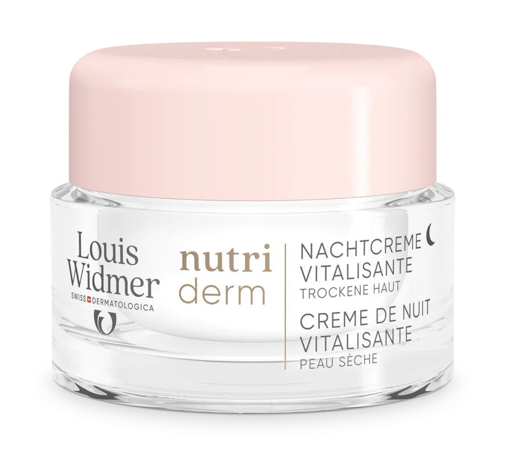 Louis Widmer Nutriderm Nachtcrème Vitalisante zonder Parfum (50 ml)