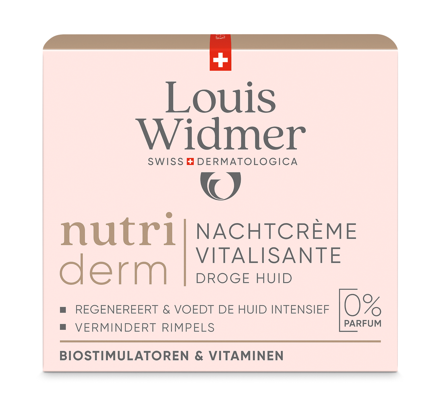 Louis Widmer Nutriderm Nachtcrème Vitalisante zonder Parfum (50 ml)